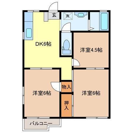 コメットハウスの物件間取画像